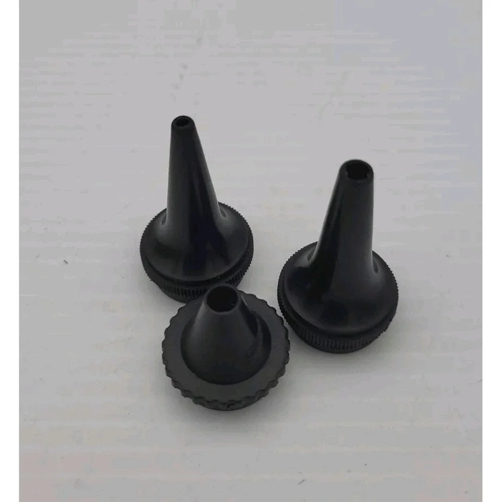 Stainless Steel Metal Otoscope Set w Parts and Box Case Medical‎ Equipment